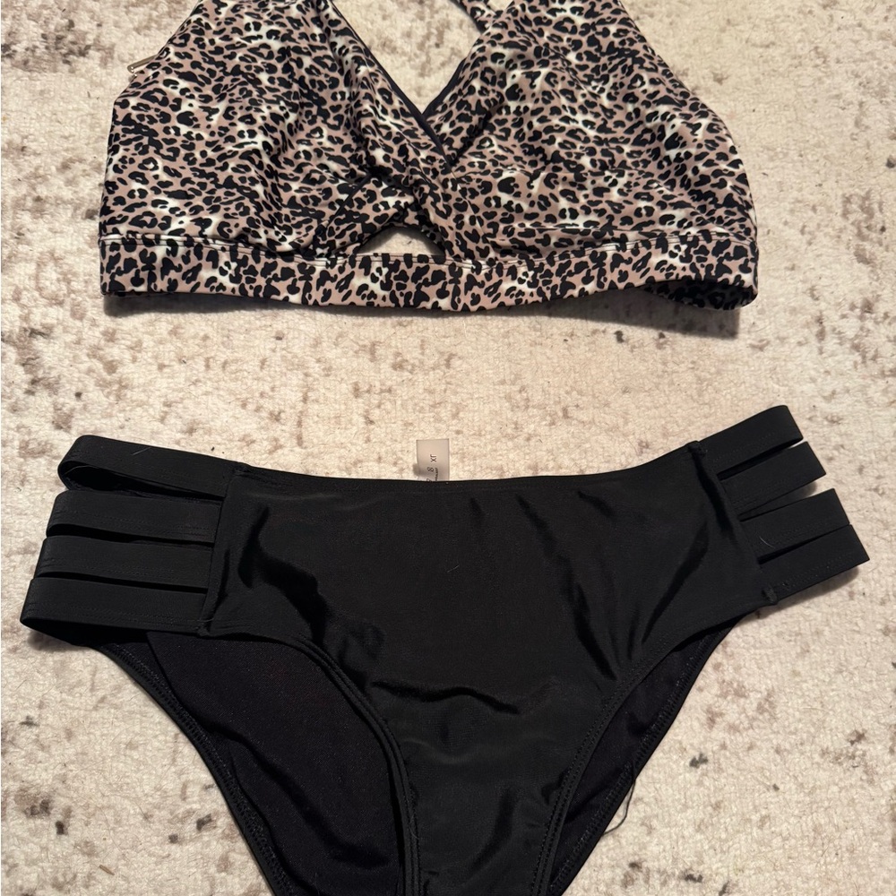 Leopard Print Bikini Set